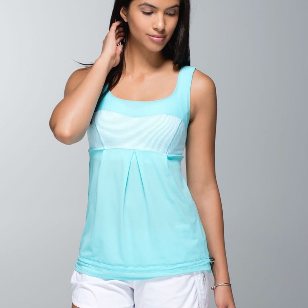 Lululemon Elevate Angel Blue Yoga Workout Tank